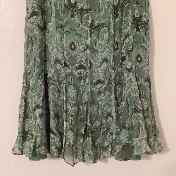 Vintage Y2K Pendleton Fairycore Festival Boho Floral Silk Ruffle Fairy Skirt 14 - Picture 6 of 12